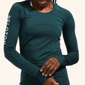 Lululemon x Peloton Swiftly Tech long-sleeve shirt sz 10 Teal
